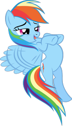 Size: 818x1440 | Tagged: safe, artist:retroponybro, rainbow dash, pegasus, pony, g4, base used, female, flying, full body, mare, simple background, solo, three quarter view, transparent background, vector