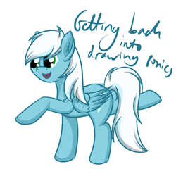 Size: 1280x1280 | Tagged: safe, artist:ask-fleetfoot, fleetfoot, pegasus, pony, g4, ask-fleetfoot, extended trot pose, simple background, solo, white background