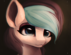 Size: 1909x1476 | Tagged: safe, artist:minckies, oc, oc only, earth pony, pony, bust, earth pony oc, smiling, solo