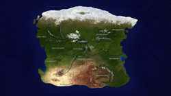 Size: 2000x1121 | Tagged: safe, artist:applehare, continent, equestria, map, no pony, text, world map