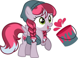 Size: 1560x1175 | Tagged: safe, artist:strawberry-spritz, oc, oc only, pegasus, pony, braid, female, filly, foal, simple background, solo, transparent background
