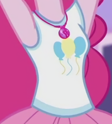 Size: 383x422 | Tagged: safe, screencap, pinkie pie, human, constructive criticism, constructive criticism: pinkie pie, equestria girls, g4, my little pony equestria girls: better together, armpits, boobshot, breasts, clothes, cutie mark on clothes, female, geode of sugar bombs, jewelry, magical geodes, necklace, pictures of chests, rah rah skirt, skirt, solo, tank top