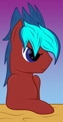 Size: 1584x3057 | Tagged: safe, artist:rugalack moonstar, oc, oc only, oc:red arrow, pony, simple background