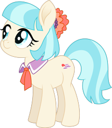 Size: 2582x2947 | Tagged: safe, artist:starcollider, coco pommel, earth pony, pony, g4, my little pony: the movie, .svg available, cocobetes, cute, daaaaaaaaaaaw, female, high res, hnnng, mare, necktie, simple background, solo, svg, transparent background, vector