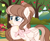 Size: 1310x1080 | Tagged: safe, artist:cstrawberrymilk, oc, oc only, oc:strawberry milk, pegasus, pony, g4, apple, apple tree, female, food, looking left, mare, solo, tree