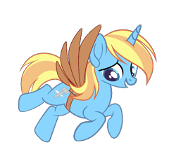 Size: 837x725 | Tagged: safe, artist:laceyscreations, oc, oc only, oc:skydreams, pony, unicorn, artificial wings, augmented, female, flying, mare, simple background, solo, transparent background, wings