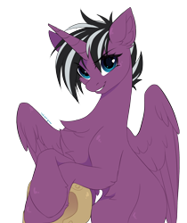 Size: 2500x2981 | Tagged: safe, artist:redchetgreen, oc, oc only, alicorn, pony, alicorn oc, helmet, high res, horn, simple background, solo, transparent background, wings