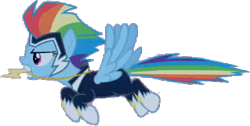 Size: 363x183 | Tagged: safe, artist:pascalmulokozi2, edit, edited screencap, screencap, rainbow dash, zapp, pegasus, pony, g4, power ponies (episode), background removed, female, mare, not a vector, power ponies, simple background, solo, transparent background