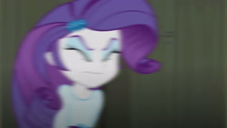 Size: 3072x1727 | Tagged: safe, screencap, rarity, human, equestria girls, g4, my little pony equestria girls: rainbow rocks, blurry, blurry background, eyes closed, female, frown, hairpin, motion blur, solo