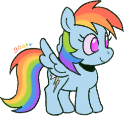 Size: 513x480 | Tagged: safe, artist:goatr, rainbow dash, pegasus, pony, g4, cute, dashabetes, female, mare, simple background, solo, spread wings, transparent background, wings