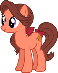 Size: 3000x3771 | Tagged: safe, artist:starryshineviolet, gameloft, swoon song, earth pony, pony, g4, background pony, bow, female, hair bow, high res, mare, simple background, solo, tail, tail bow, transparent background, vector