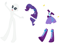 Size: 763x552 | Tagged: safe, artist:lordsfrederick778, artist:selenaede, rarity, human, equestria girls, g4, alternate design, base used, simple background, solo, white background