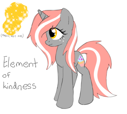 Size: 880x791 | Tagged: safe, artist:solixy406, oc, pony, unicorn, alternate universe, element of kindness, simple background, solo, white background