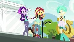 Size: 1920x1080 | Tagged: safe, screencap, cloudy kicks, starlight glimmer, sunset shimmer, tennis match, human, equestria girls, equestria girls specials, g4, my little pony equestria girls: mirror magic