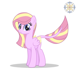 Size: 2000x2000 | Tagged: safe, artist:r4hucksake, oc, pegasus, pony, augmented, augmented tail, colored wings, female, high res, mare, simple background, solo, tail, transparent background, two toned wings, wings