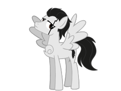 Size: 2160x1620 | Tagged: safe, artist:revenge.cats, pegasus, pony, chest fluff, chris cerulli, eyelashes, makeup, motionless in white, ponified, show accurate, simple background, solo, transparent background