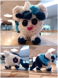 Size: 2048x2730 | Tagged: safe, artist:casquitos kawaii, shining armor, pony, unicorn, g4, amigurumi, crochet, handmade, high res, irl, photo, plushie, solo