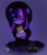 Size: 1024x1178 | Tagged: safe, artist:onionpwder, twilight sparkle, anthro, g4, beetlejuice, book, camera, clothes, dress, female, gothic, hat, purple background, simple background, solo