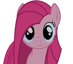 Size: 667x588 | Tagged: safe, artist:retroponybro, pinkie pie, earth pony, pony, g4, cute, cuteamena, female, long mane, looking at you, mare, pinkamena diane pie, simple background, smiling, solo, transparent background, vector, when she smiles