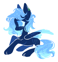 Size: 1280x1384 | Tagged: safe, artist:webkinzworldz, star hunter, pegasus, pony, g4, alternate hairstyle, aromantic, aromantic pride flag, blue eyes, cloven hooves, colored eyelashes, colored wings, colored wingtips, ear piercing, earring, folded wings, freckles, gradient mane, gradient tail, jewelry, long mane, long mane male, lying down, multicolored wings, piercing, pride, pride flag, prone, simple background, solo, sparkly mane, sparkly tail, tail, white background, wings