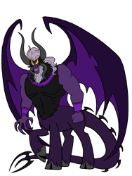 Size: 1536x2048 | Tagged: safe, lord tirek, centaur, taur, g4, beard, bracer, cloven hooves, darkness, facial hair, male, nose piercing, nose ring, piercing, simple background, solo, transparent background
