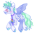 Size: 1280x1232 | Tagged: safe, artist:onionpwder, feather flatterfly, pegasus, pony, g4, glasses, male, necktie, pride, pride flag, rainbow colors, simple background, solo, trans male, transgender, transgender pride flag, white background