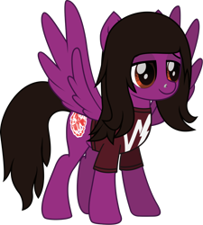 Size: 984x1094 | Tagged: safe, artist:lightningbolt, derpibooru exclusive, pegasus, pony, g4, .svg available, clothes, colored pupils, lidded eyes, male, movie accurate, nose piercing, pierce the veil, piercing, ponified, shirt, simple background, solo, spread wings, stallion, standing, svg, t-shirt, transparent background, vector, vic fuentes, wings