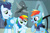 Size: 1094x728 | Tagged: safe, artist:mlpdisneylover, rainbow dash, soarin', oc, pegasus, pony, g4, the last problem, bomber jacket, clothes, colt, female, foal, jacket, male, mare, offspring, older, older rainbow dash, older soarin', older soarindash, parent:rainbow dash, parent:soarin', parents:soarindash, ship:soarindash, shipping, stallion, straight, trio