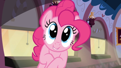 Size: 1920x1080 | Tagged: safe, screencap, pinkie pie, earth pony, pony, g4, mmmystery on the friendship express, my little pony: friendship is magic, season 2, 1080p, cute, diapinkes, female, happy, looking at you, mare, smiling, solo