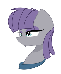 Size: 1484x1784 | Tagged: safe, artist:mynameislele, maud pie, earth pony, pony, g4, bust, simple background, solo, white background