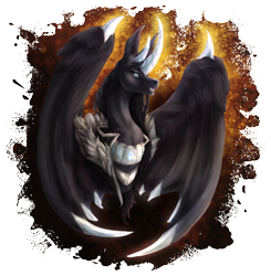 Size: 1824x1865 | Tagged: safe, artist:xanthiminora, oc, oc only, alicorn, pony, alicorn oc, bat wings, bust, clothes, curved horn, horn, simple background, solo, transparent background, wings