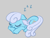 Size: 2520x1890 | Tagged: safe, artist:kaf_pone, linky, shoeshine, earth pony, pony, g4, cute, eyes closed, female, mare, onomatopoeia, sleeping, solo, sound effects, zzz