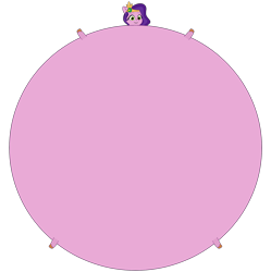 Size: 2042x2048 | Tagged: safe, artist:haleyjadefriedman, pipp petals, pegasus, pony, g5, my little pony: tell your tale, 1000 hours in gimp, belly, big belly, blimp petals, circle tool, high res, huge belly, impossibly large belly, inflation, simple background, spherical inflation, transparent background