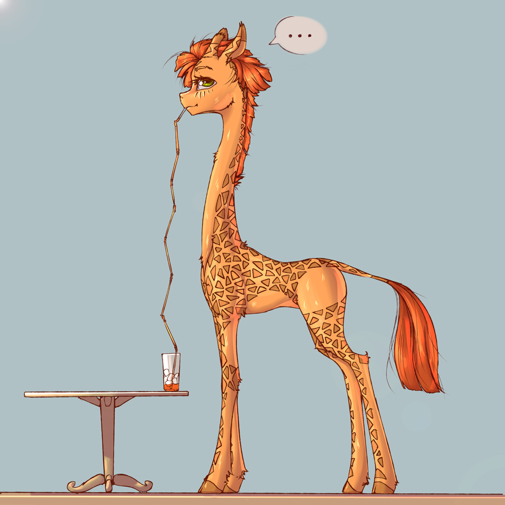 3130000-safe-artist-madhotaru-oc-oc-only-oc-twiggy-giraffe