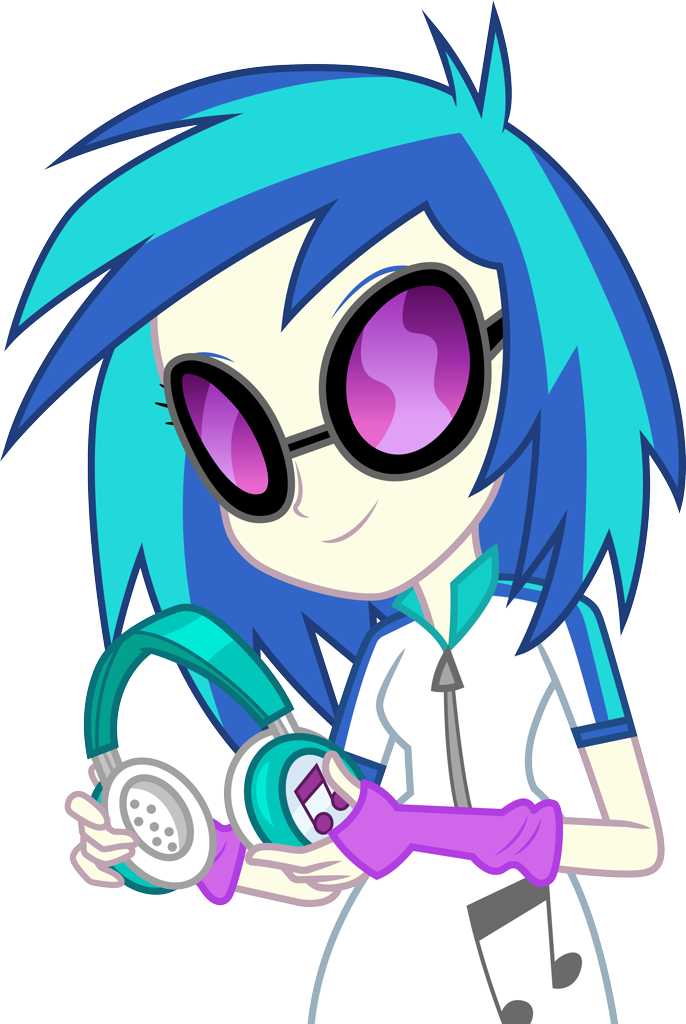 Safe Artist Cloudy Glow Dj Pon Vinyl Scratch Equestria Girls Equestria Girls