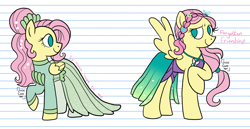 Size: 2480x1278 | Tagged: safe, artist:queertrixie, derpibooru exclusive, fluttershy, pegasus, pony, equestria girls, equestria girls specials, g4, my little pony equestria girls: better together, my little pony equestria girls: forgotten friendship, so much more to me, alternate hairstyle, clothes, cute, equestria girls outfit, shyabetes