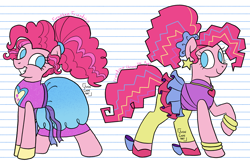 Size: 2480x1628 | Tagged: safe, artist:queertrixie, derpibooru exclusive, pinkie pie, earth pony, pony, equestria girls, equestria girls specials, friendship through the ages, g4, my little pony equestria girls: better together, my little pony equestria girls: forgotten friendship, alternate hairstyle, clothes, equestria girls outfit