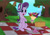 Size: 2048x1444 | Tagged: safe, artist:suryfromheaven, starlight glimmer, pony, unicorn, g4, basket, bird feeder, bird house, bouquet of flowers, cup, flower, forest, looking at you, magic, picnic, picnic basket, picnic blanket, sitting, smiling, smiling at you, solo, tea time, teacup, teapot, telekinesis, tree