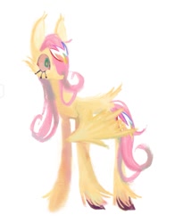 Size: 1153x1471 | Tagged: safe, artist:glorioustragedykid, fluttershy, pegasus, pony, g4, simple background, solo, white background