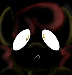 Size: 949x1000 | Tagged: safe, artist:malachimoet, apple bloom, earth pony, pony, luna game, g4, confused, creepybloom, creepypasta, cute, female, filly, foal, looking at you, snoot, solo