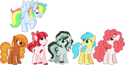 Size: 3048x1586 | Tagged: safe, artist:strawberry-spritz, oc, oc only, earth pony, pegasus, pony, unicorn, base used, female, male, mare, simple background, stallion, transparent background