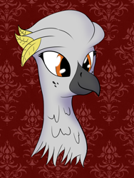 Size: 3000x4000 | Tagged: safe, artist:malixcrash, oc, griffon, female, head profile, solo