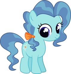 Size: 3228x3385 | Tagged: safe, artist:starcollider, gameloft, petunia paleo, earth pony, pony, g4, .svg available, bow, female, filly, foal, hair bow, high res, looking at you, simple background, solo, svg, transparent background, vector