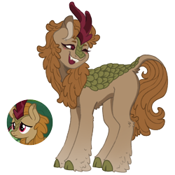 Size: 1000x1000 | Tagged: safe, artist:kazmuun, fern flare, oc, oc only, kirin, pony, g4, cloven hooves, concave belly, female, hoof fluff, male, mare, signature, simple background, solo, standing, transparent background