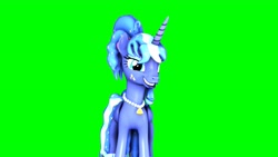 Size: 3840x2160 | Tagged: safe, artist:anythingpony, princess luna, alicorn, pony, g4, 3d, 3d model, 80's fashion, 80s hair, 80s princess luna, green background, high res, lime background, needs more saturation, render, simple background, solo, source filmmaker