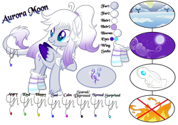 Size: 4573x3221 | Tagged: safe, artist:angellightyt, oc, oc only, oc:aurora moon, pegasus, pony, base used, clothes, eyelashes, female, hoof on chest, looking back, mare, pegasus oc, reference sheet, simple background, smiling, socks, solo, transparent background, unshorn fetlocks