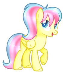 Size: 2238x2594 | Tagged: safe, artist:angellightyt, oc, oc only, pegasus, pony, g4, base used, colored hooves, eyelashes, female, high res, mare, pegasus oc, raised hoof, simple background, smiling, solo, transparent background, wings