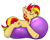 Size: 773x618 | Tagged: safe, anonymous artist, sunset shimmer, pony, unicorn, g4, balloon, balloon riding, female, mare, simple background, solo, that pony sure does love balloons, white background