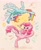 Size: 1664x2048 | Tagged: safe, artist:千雲九枭, pinkie pie, rainbow dash, earth pony, pegasus, pony, g4, duo, duo female, female, flying, mare, open mouth, open smile, party horn, smiling, spread wings, wings
