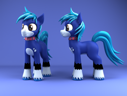Size: 2000x1500 | Tagged: safe, artist:argos90, oc, oc only, oc:azulito, earth pony, pony, 3d, colt, colt oc, foal, male, reference sheet, solo